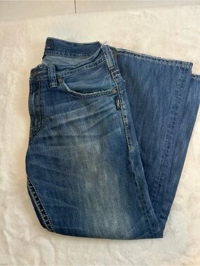 Silver Jeans Co Gordie Men’s Jeans 34x30 Straight Leg Medium Wash Denim
